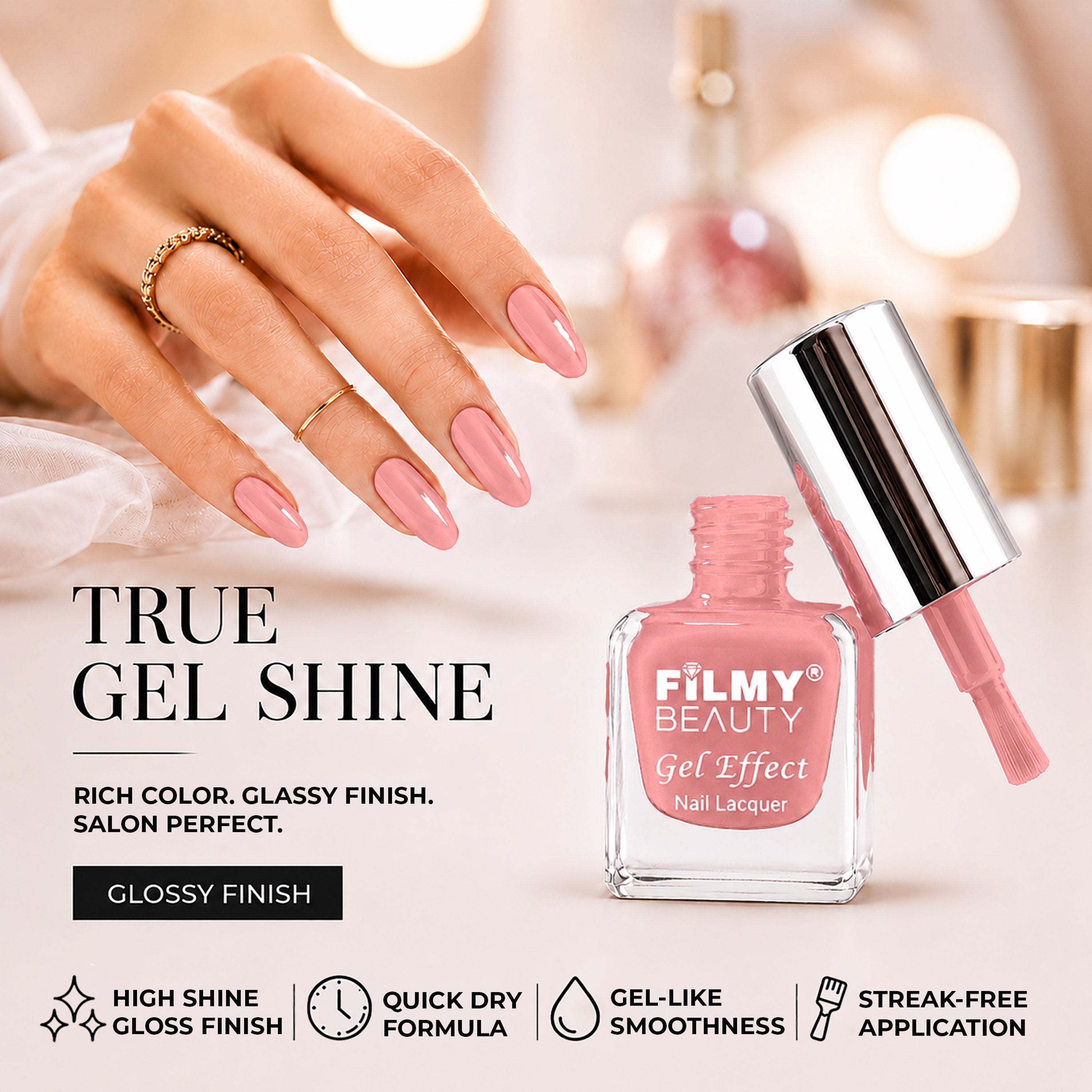 Gel Nail Polish - Barely Pink