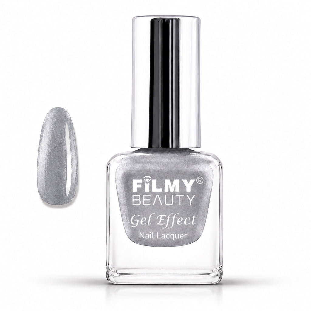 Gel Nail Polish - Silver Drops