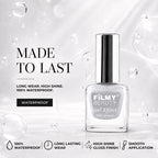 Gel Nail Polish - Silver Drops