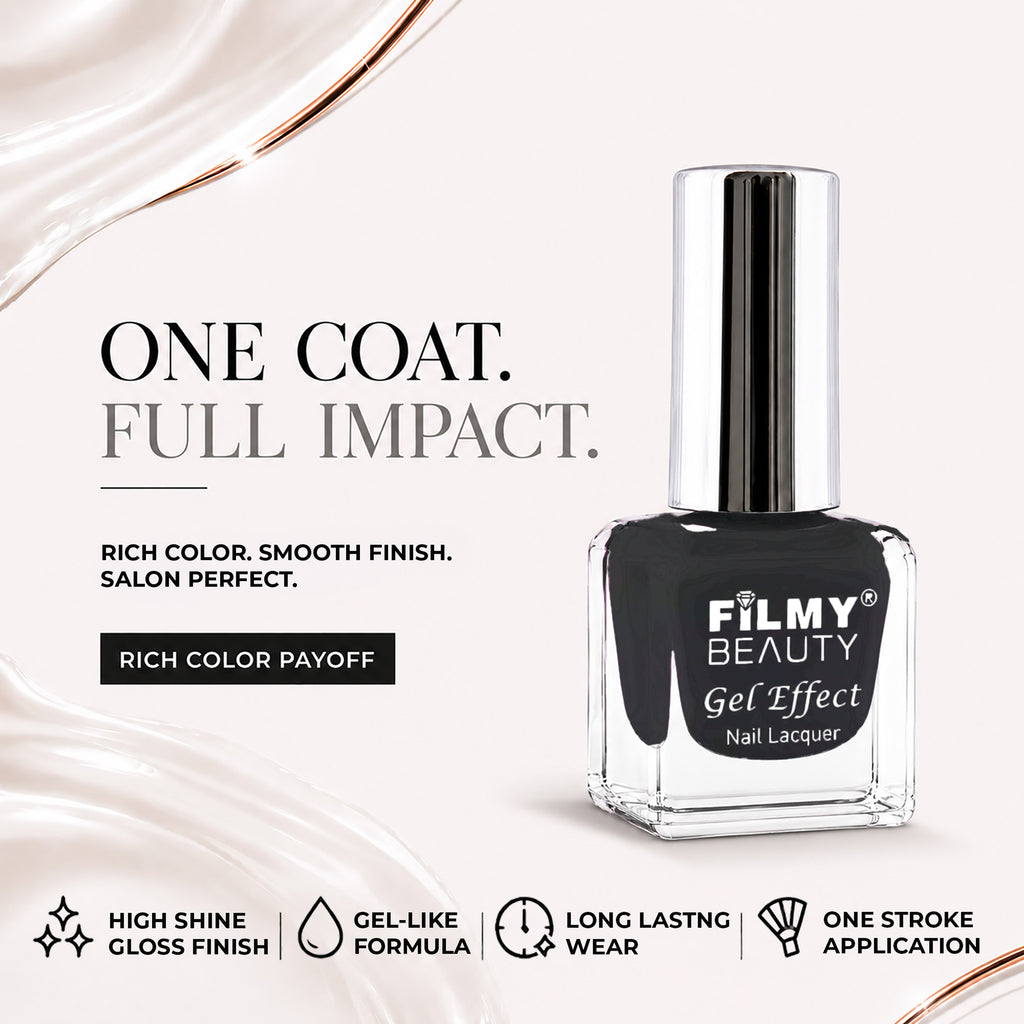 Gel Nail Polish - Black Out