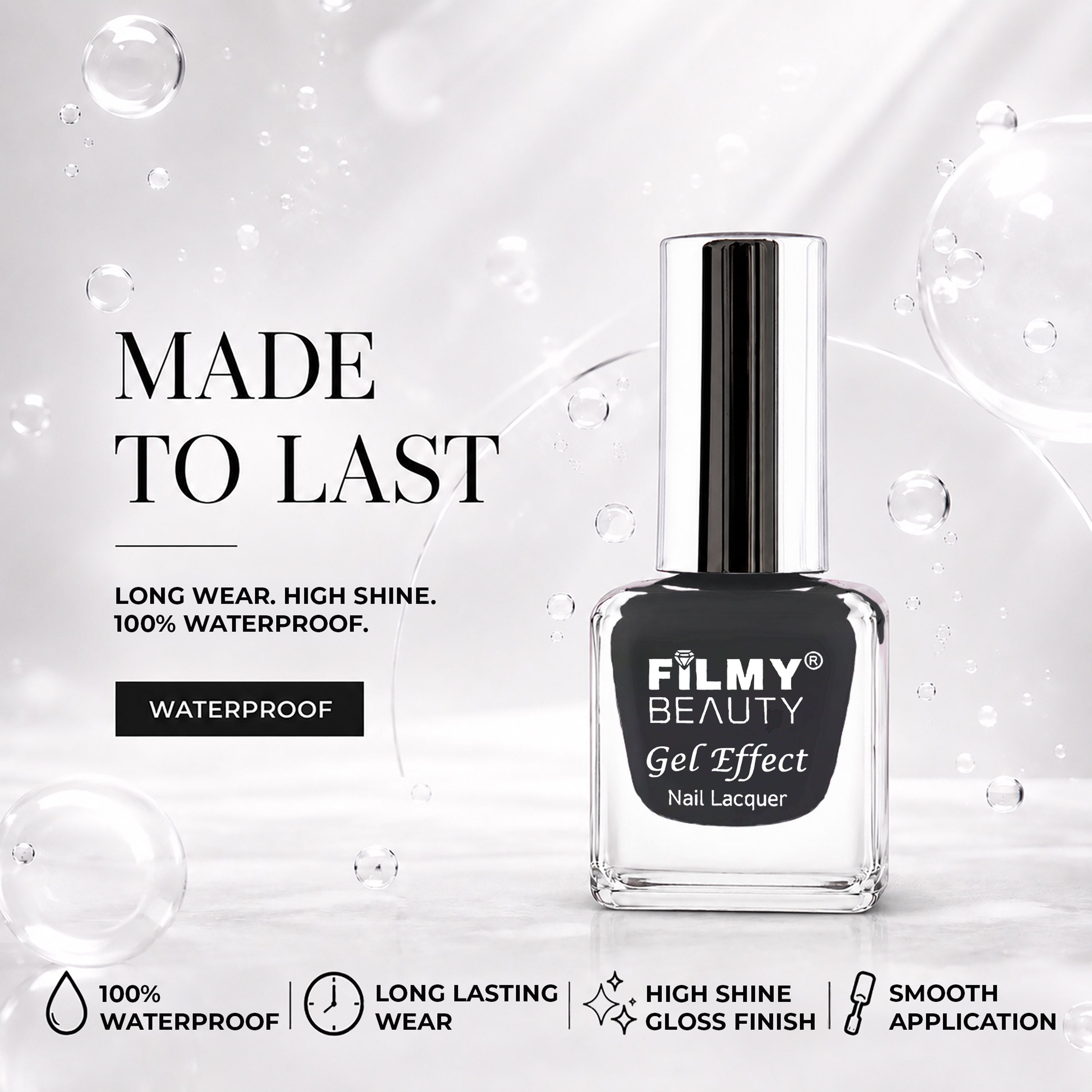 Gel Nail Polish - Black Out
