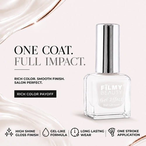 Gel Nail Polish -  White Luster