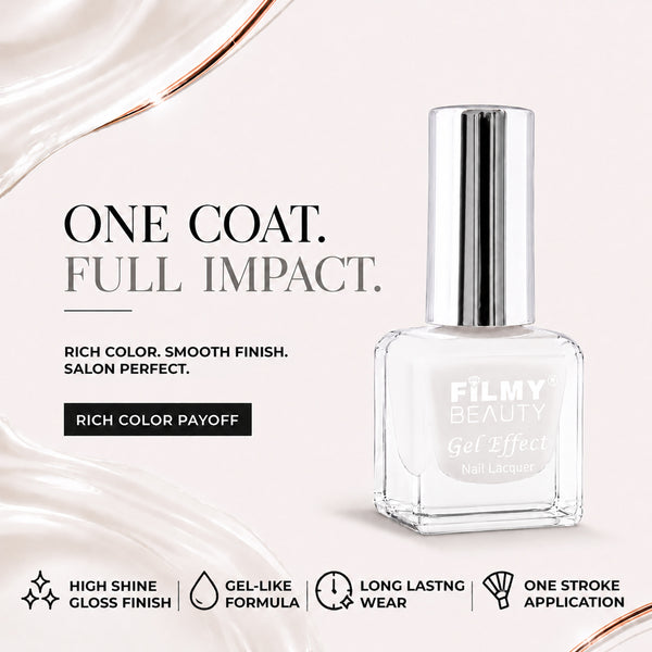 Gel Nail Polish -  White Luster