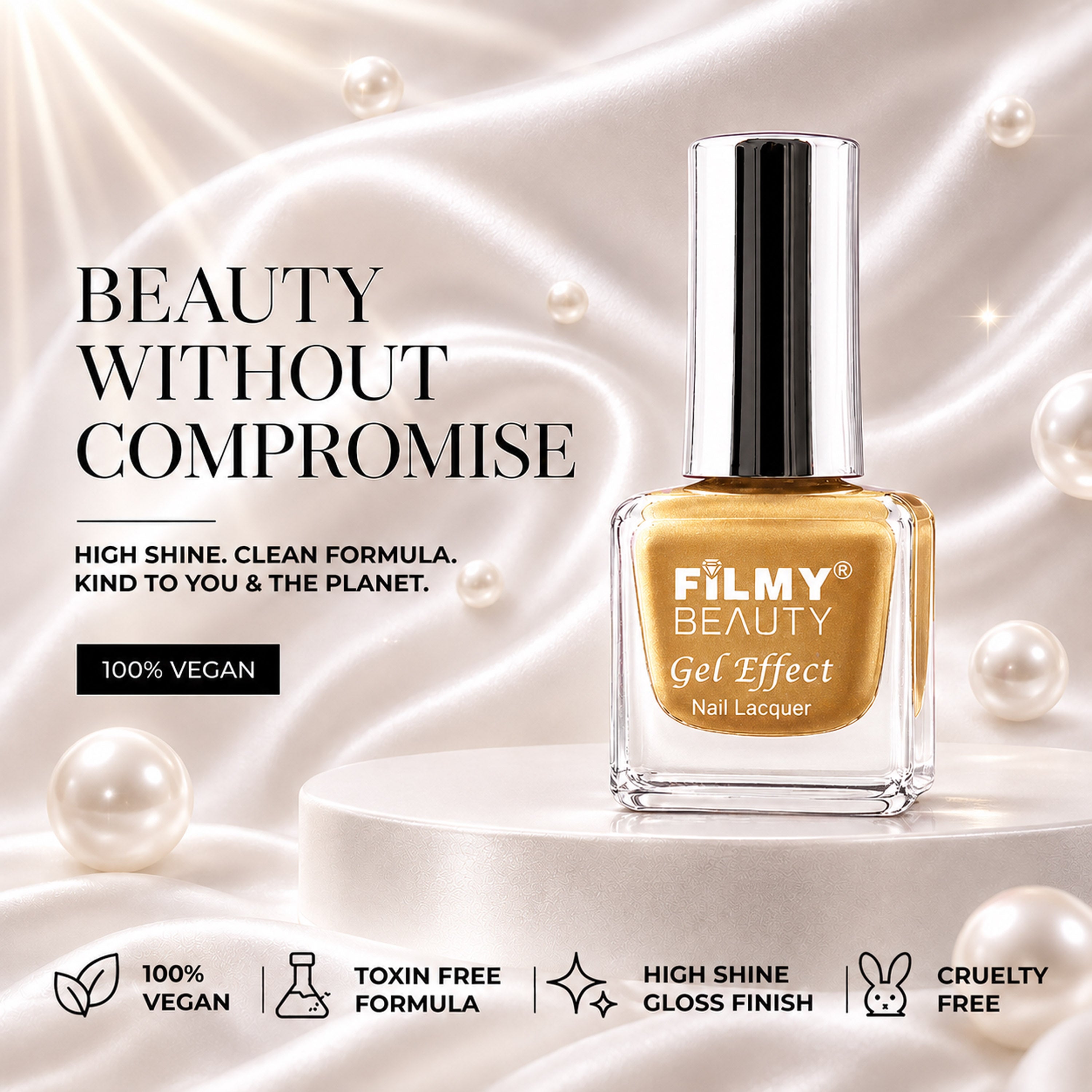 Gel Nail Polish - Gold Glow