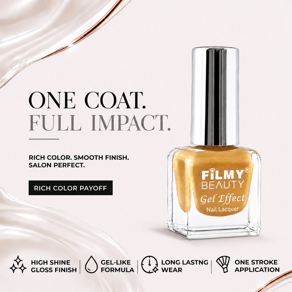Gel Nail Polish - Gold Glow
