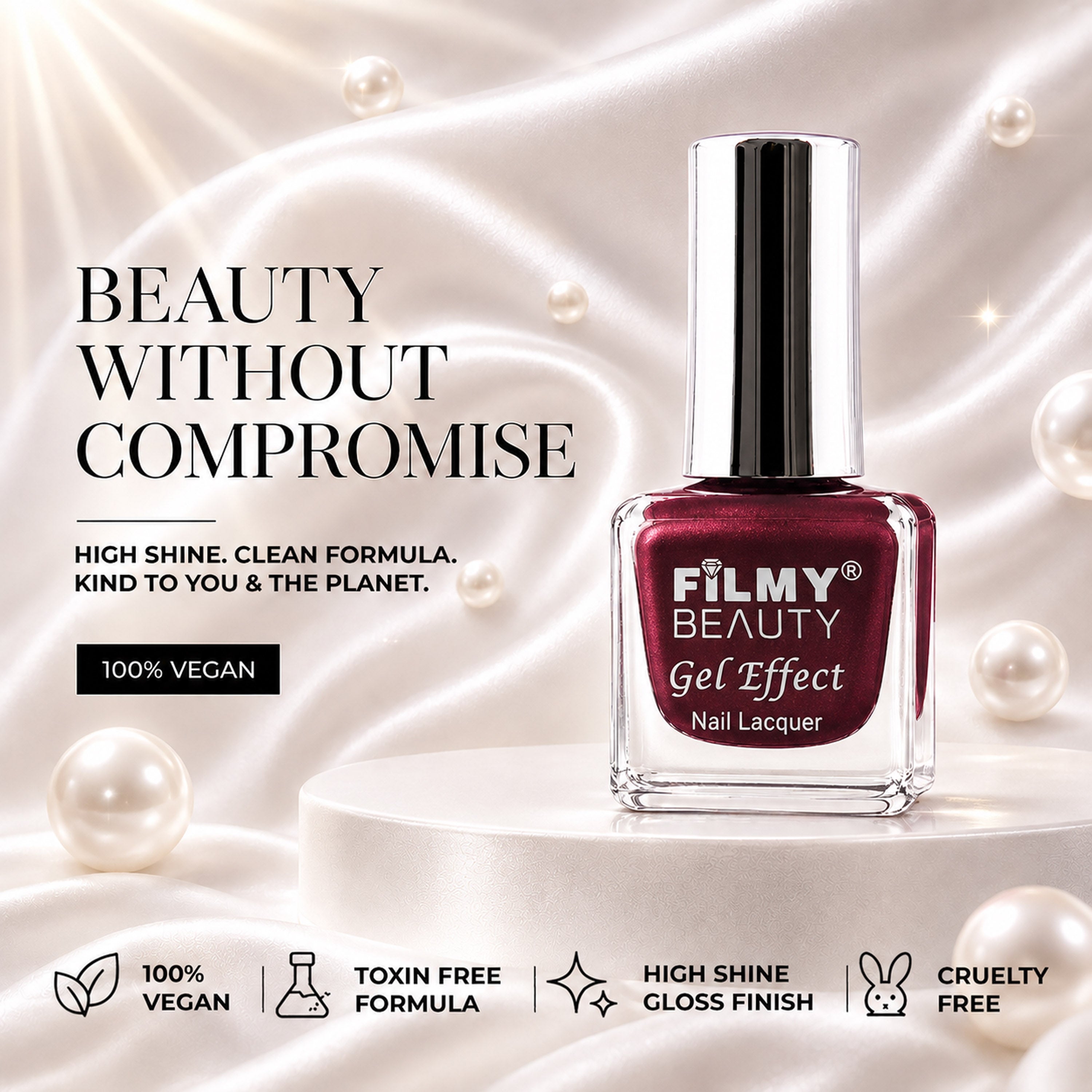 Gel Nail Polish - Bare Maroon