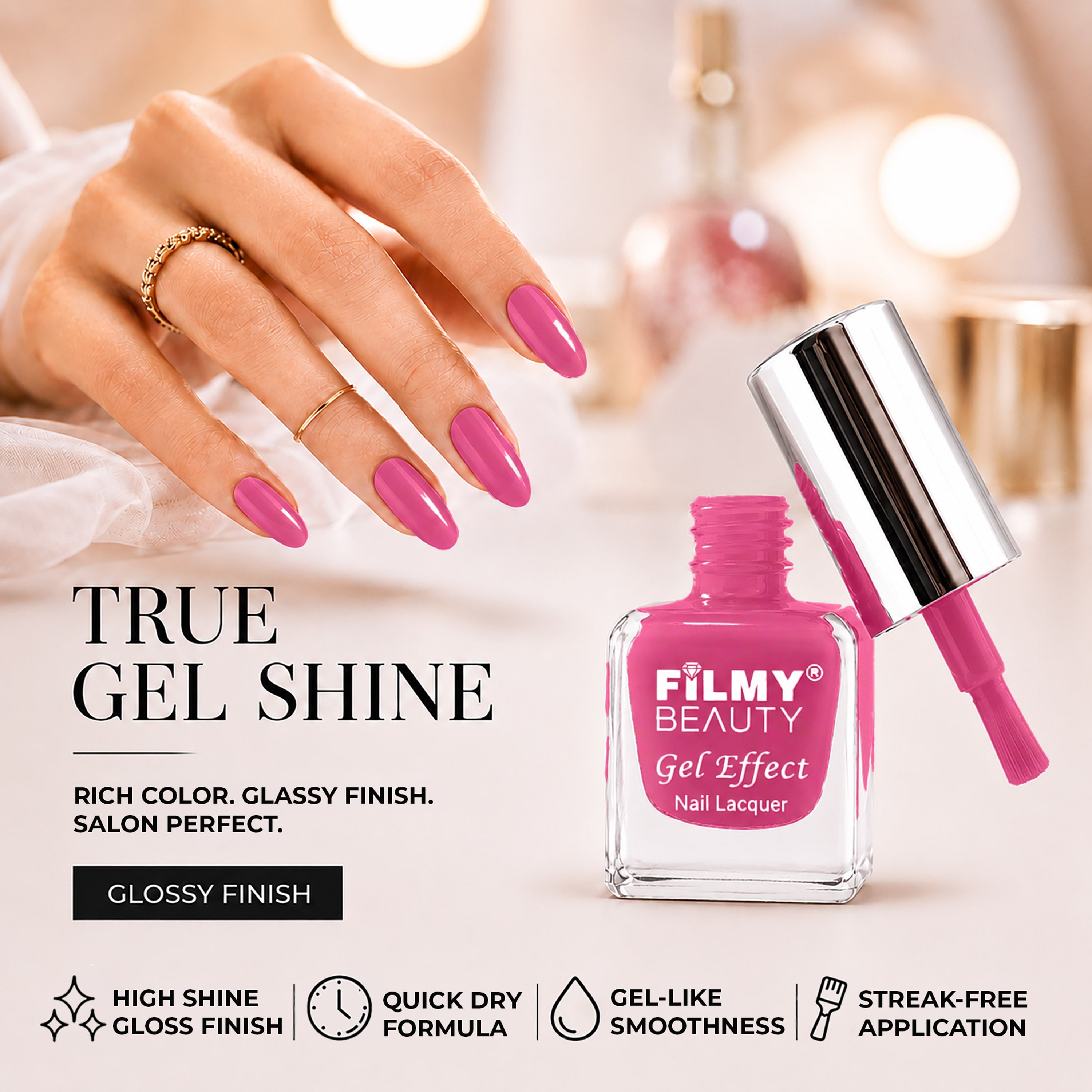 Gel Nail Polish - Pink Sand