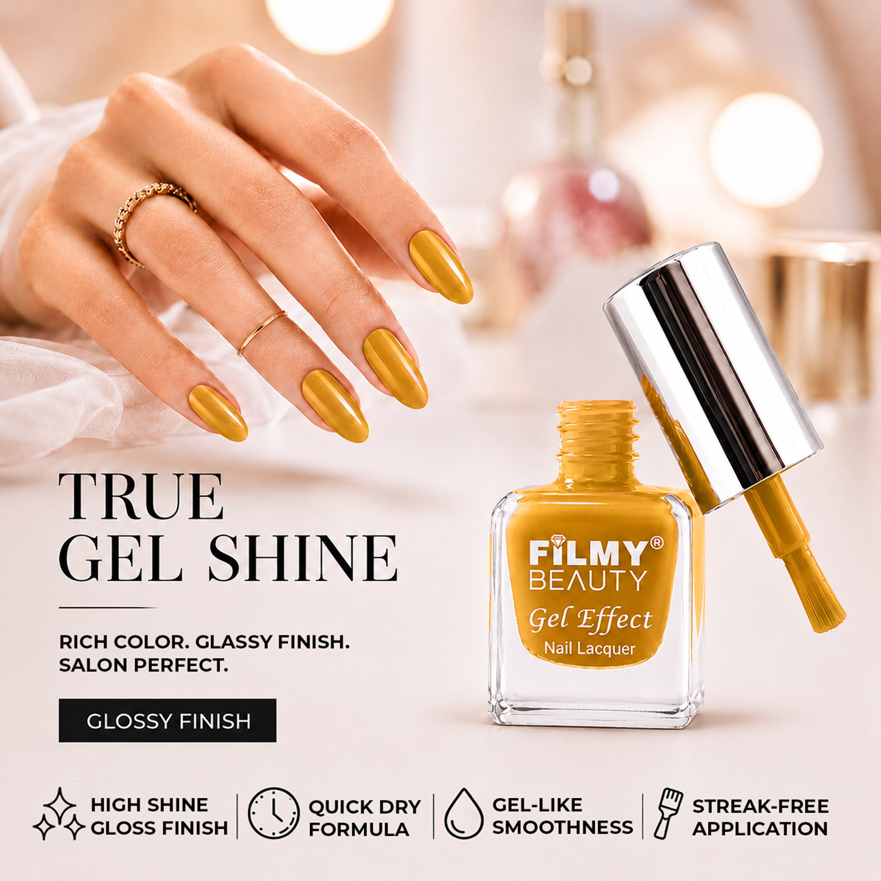Gel Nail Polish - Turmeric Yellow